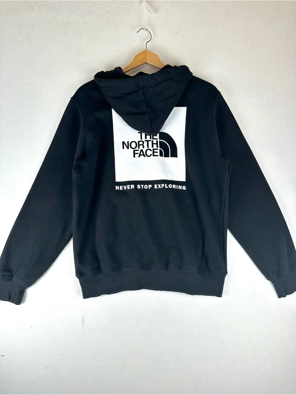 The North Face Hooded Half Dome Logo Back Graphic Sweatshirt Black